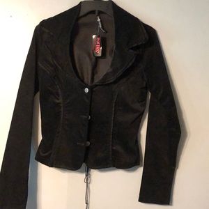 Hot topic black blazer NWT